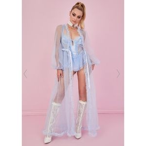 Calling Shots Chiffon Robe
